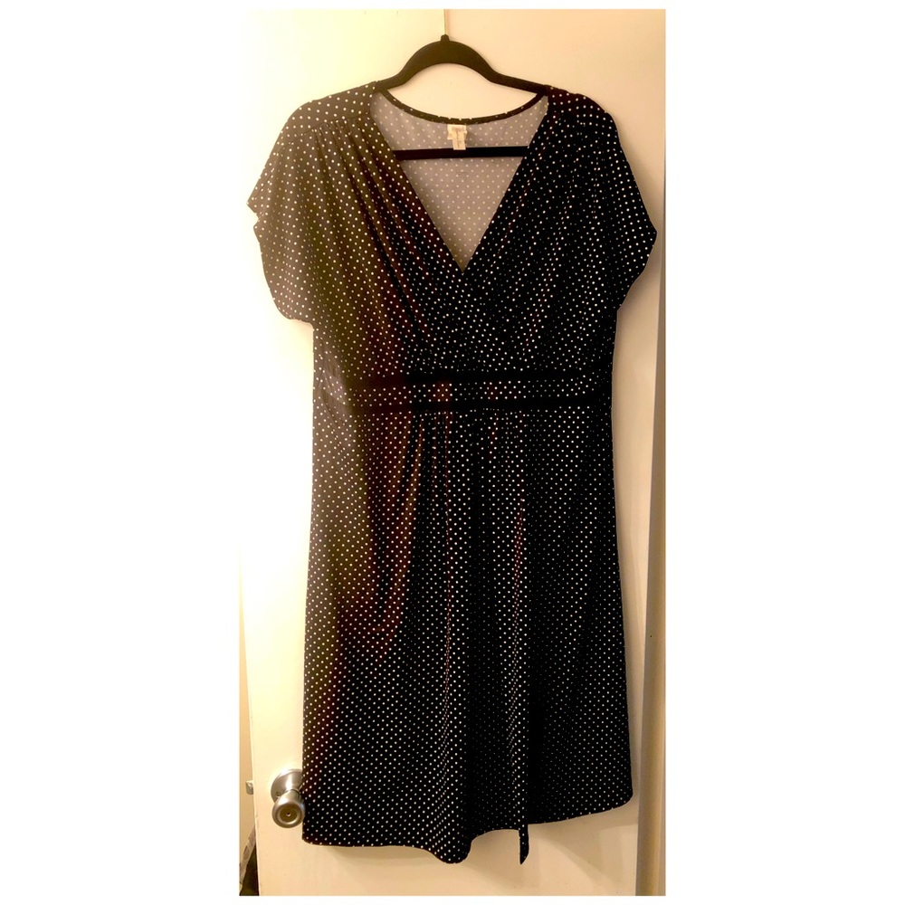 Black and White Polkadot Dress